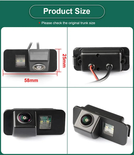 CCD AHD 1080P Night Vision Car License Plate Light Rear View Camera For Ford Focus Hatchback Fiesta Mondeo S-MAX 2008-2014 by InterCyprus Trading Ltd