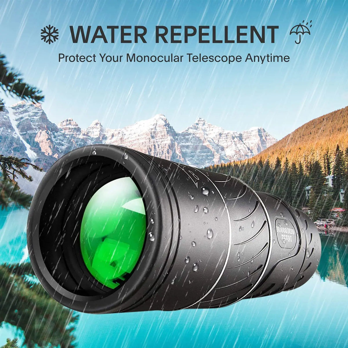 Monocular Handheld 16X52 &ndash; IPX4 Water Resistant Design