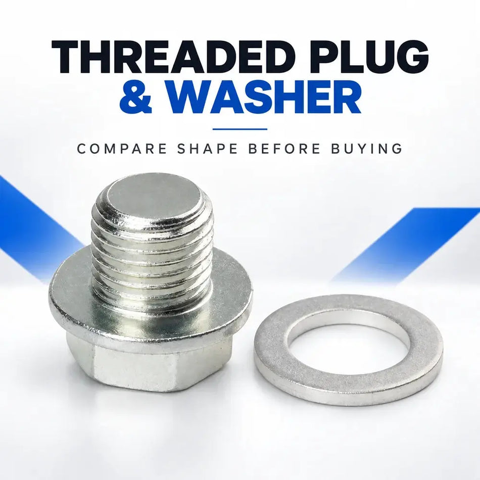 Engine Oil Drain Plug Bolt M14x1.5 with Washer for Honda Accord Civic CR-V by InterCyprus Trading Ltd