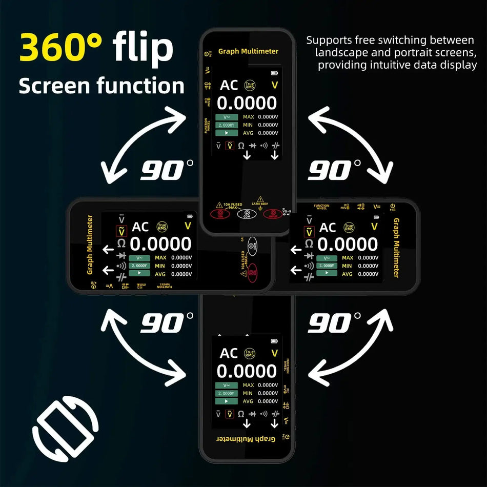 Smart Digital Multimeter With Voltage Waveform And Current