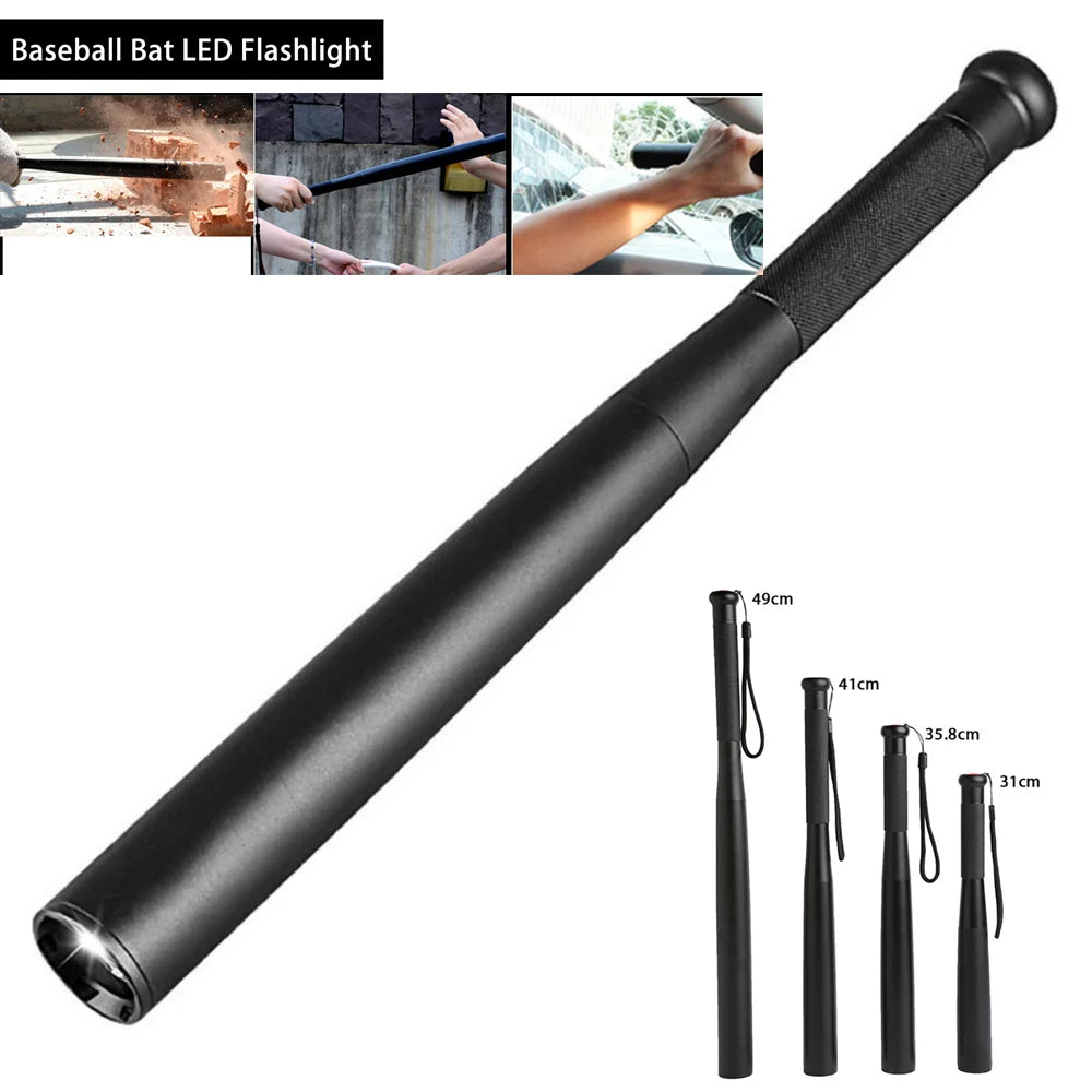 Baseball Bat LED Flashlight Waterproof - Ultra Bright Beam