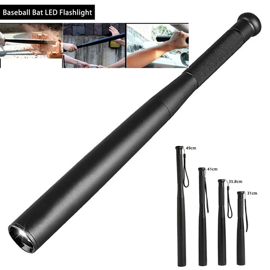 Baseball Bat LED Flashlight Waterproof - Ultra Bright Beam