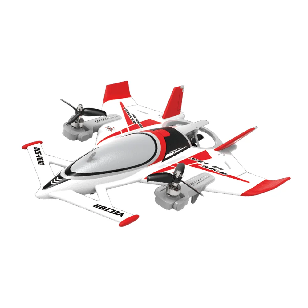QIDI570 RC Plane &ndash; 8CH Brushless Fixed Wing Flying Glider Red