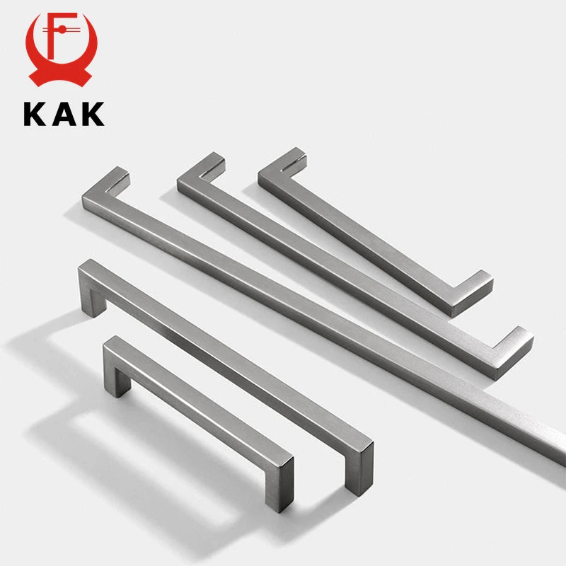 Ручка для дверцы шкафа из алюминиевого сплава черного цвета 96mm