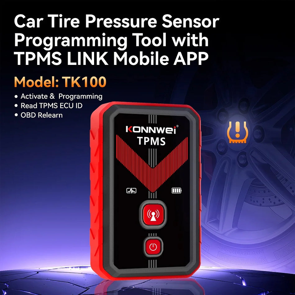 Инструмент программирования TPMS KONNWEI TK100 с 4 датчиками 315/433MHz