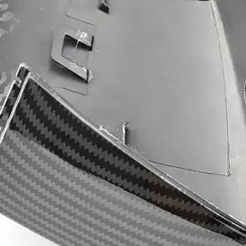 Tapa de espejo retrovisor negra ABS para VW Polo 6R 6C