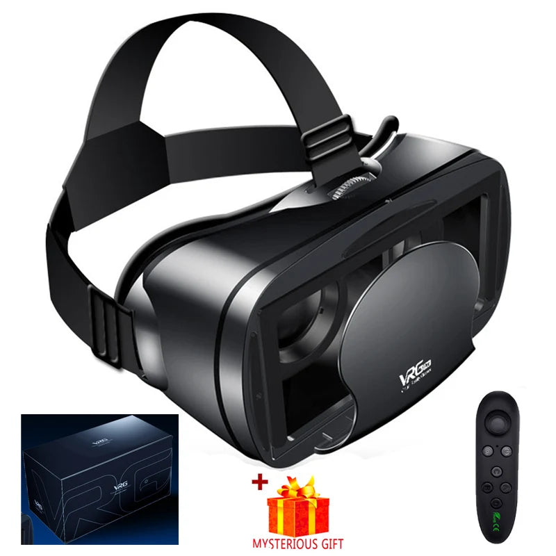 VRG Pro 3D Virtual Reality Glasses with Ipega Mocute Controller Remote No Headphone / China
