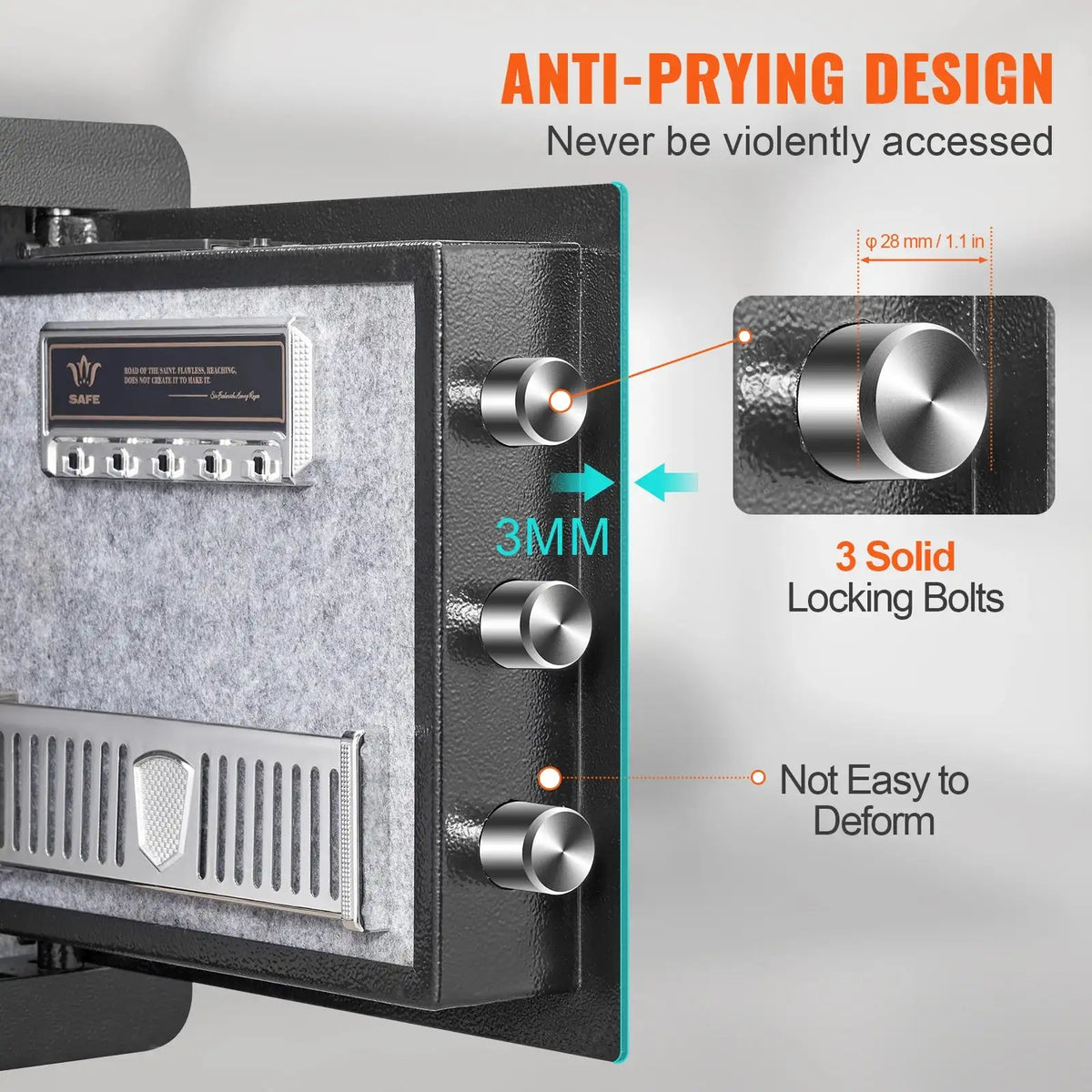 1.2 Cu Ft Safe Deposit Box Digital Access Home