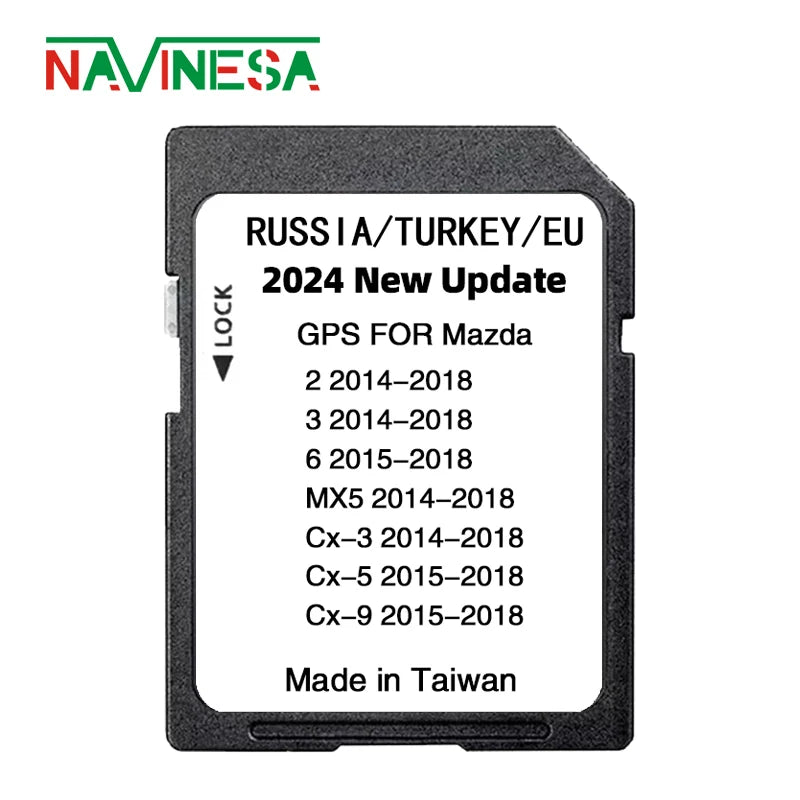 NAVINESA 16GB Map SD Card &ndash; Plug and Play Car Navigation for Mazda CX-3 CHINA / for Mazda
