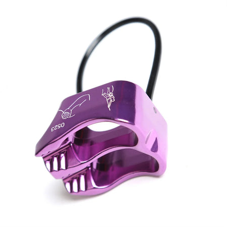 Rock Climbing Belay Rappel Device &ndash; Sturdy Alloy Build Purple / CHINA