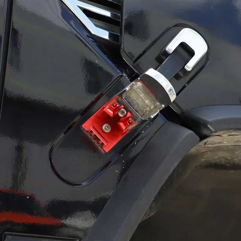 Červený hliníkový H2 kapota boční pant spona základna 2003 až 2009