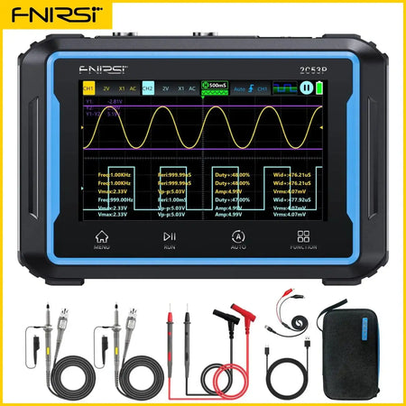 FNIRSI 2C53P 50MHz 3 In 1 Touch Screen Scope And Meter 2C53P with 2xP6100