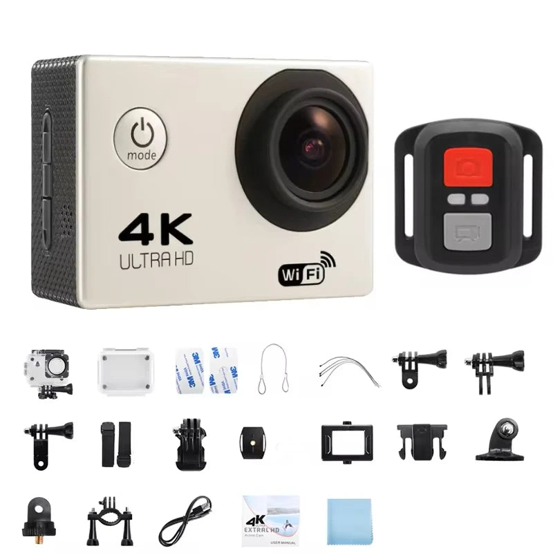 4K Waterproof Action Camera WHITE