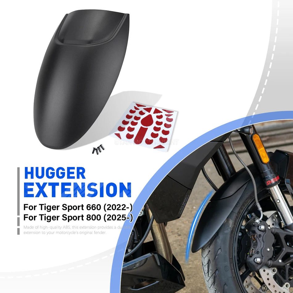 Tiger Sport 800/660 Forreste Skærmforklæde Skærmudvidelse, til Motorcykelbeskyttelse