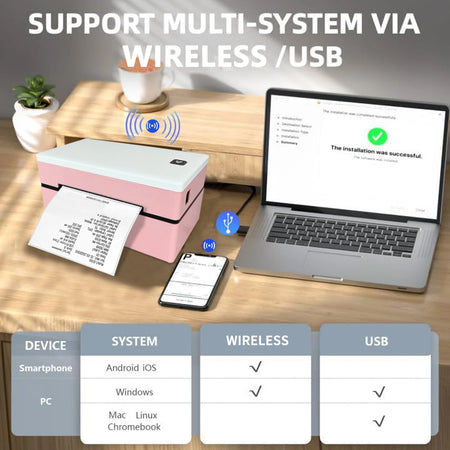 Marklife D200 Bluetooth Thermal Label Printer &ndash; Compact 4x6