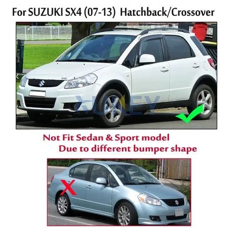 Set Molded Car Mud Flaps For Suzuki SX4 Hatch 2007 2008 2009 2010 2011 2012 2013 Mudflap Splash Guards Mud Flap Mudguards Fender by InterCyprus Trading Ltd