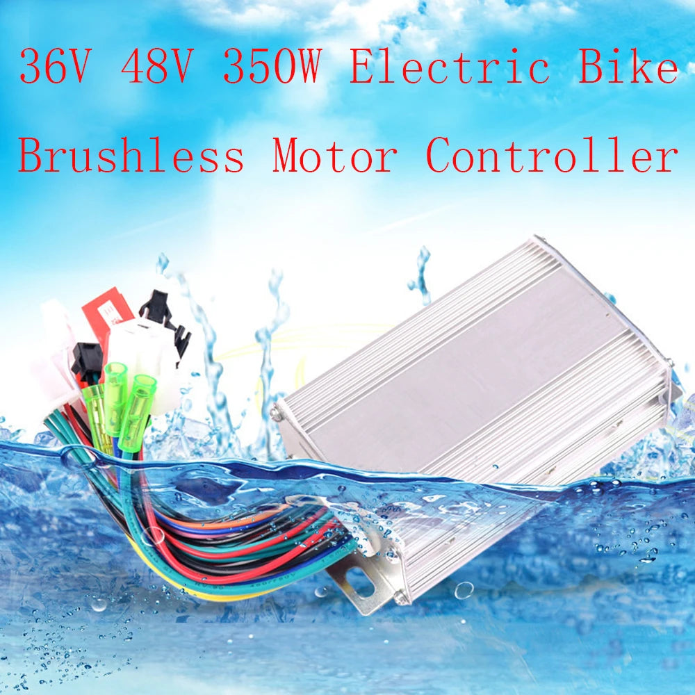 350W Dual Mode Electric Bike Brushless Motor Controller for 36V/48V Vehicles