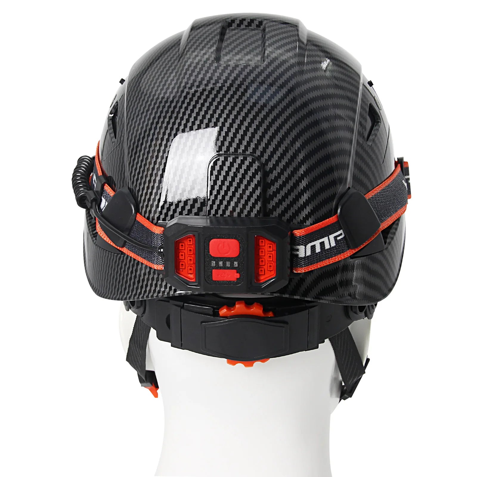 CE Carbon Fiber Safety Helmet With LED Strip &ndash; Breathable Fit