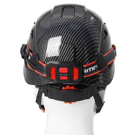 CE Carbon Fiber Safety Helmet With LED Strip &ndash; Breathable Fit