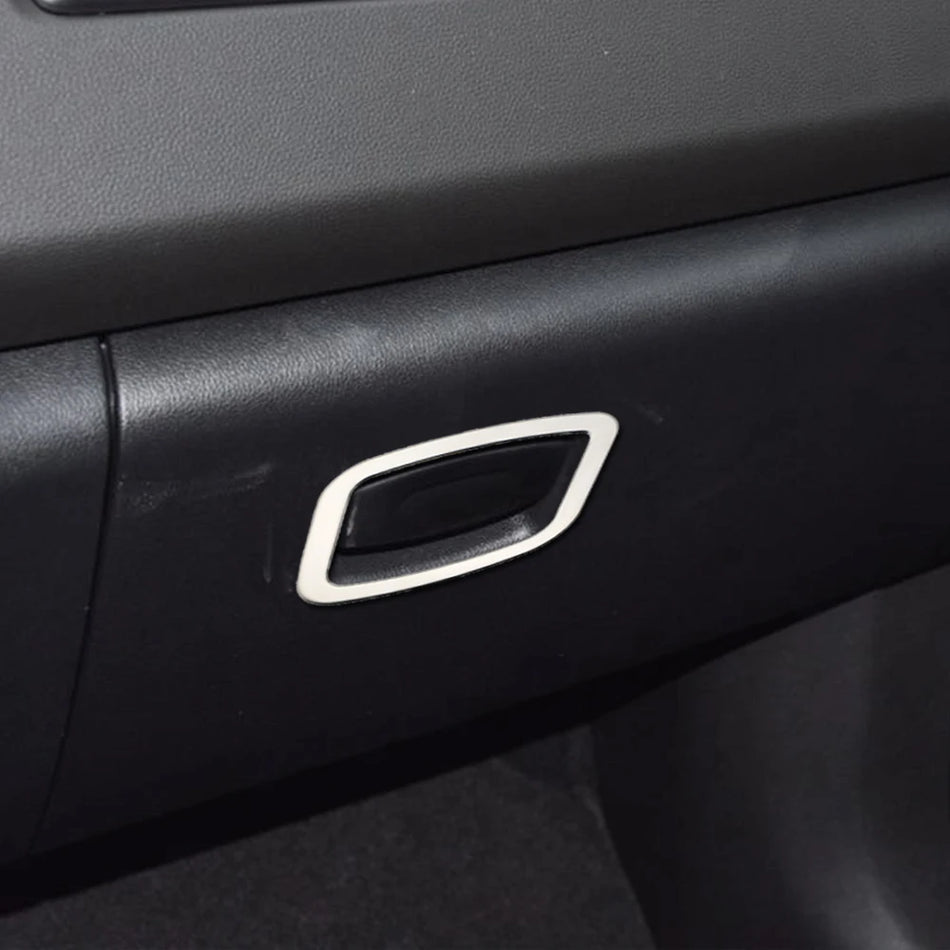 Renault Koleos / Samsung QM6 Maniglia Vano Porta Guanti Cornice Adesivo, Acciaio Inossidabile