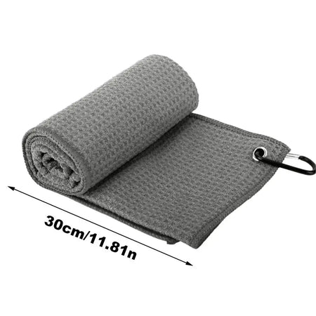 Golf Towel Microfiber Fabric &ndash; Soft Absorbent Cleaning Solution Gray / CHINA