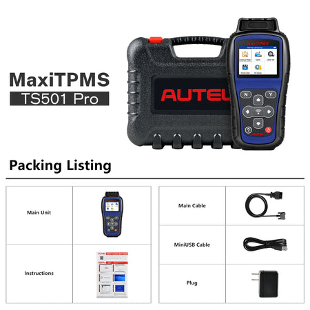 Autel MaxiTPMS TS501 PRO &ndash; TPMS Programming Relearn Tool TS501 PRO / spain