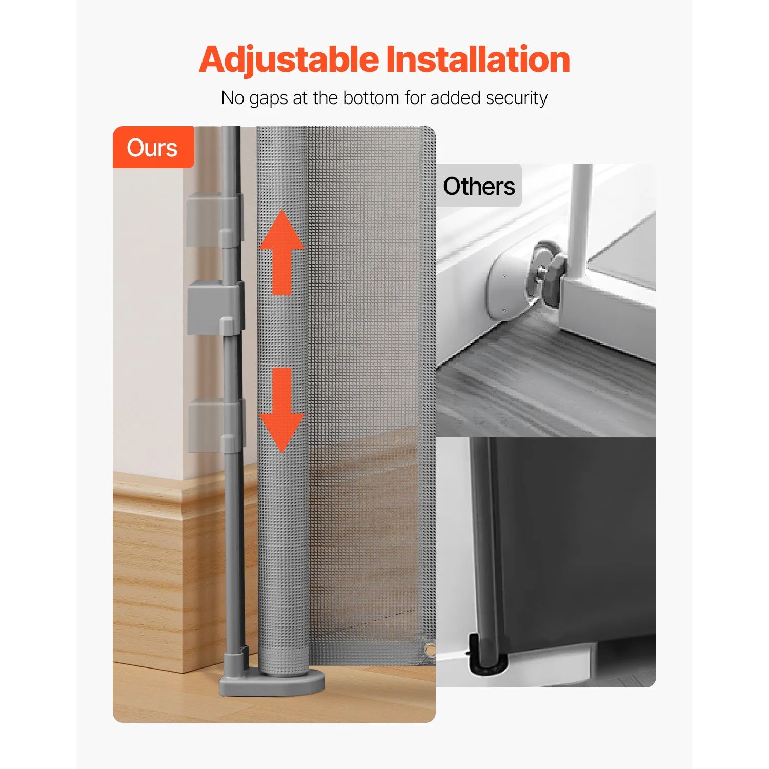 SucceBuy 55/71/110in Retractable Baby Gate &ndash; Easy Install