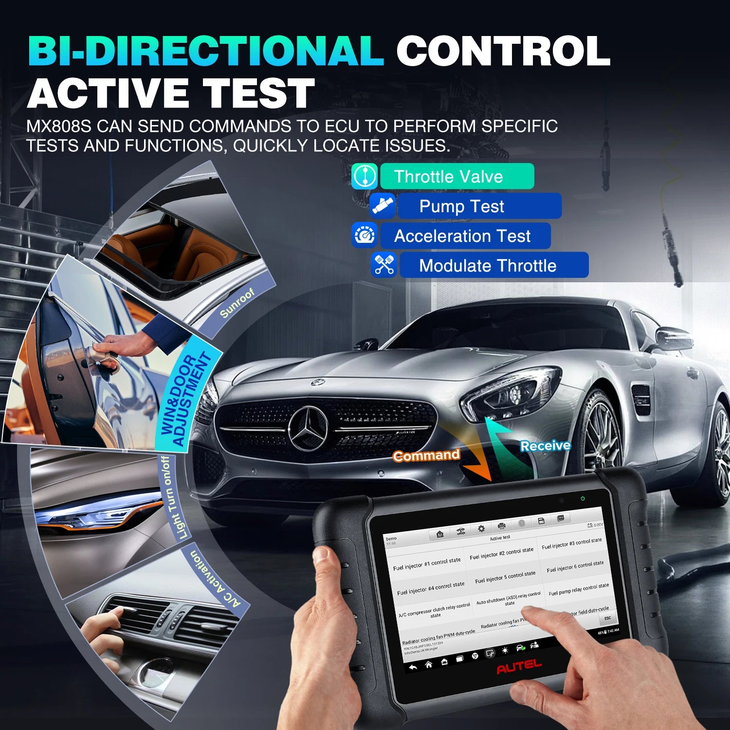 Autel MaxiCheck MX808S &ndash; Bi-Directional OBD2 Diagnostics