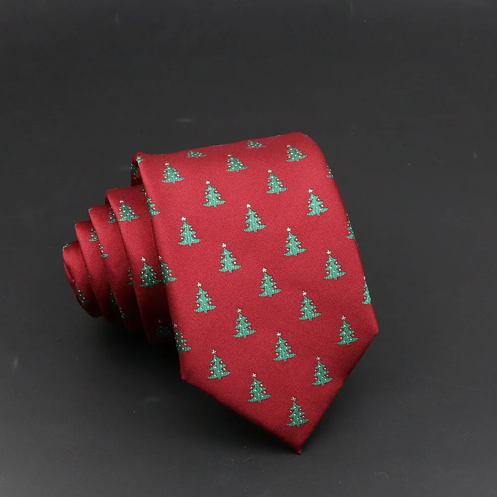 Cute Cartoon Floral Pattern Slim Tie for Men 5