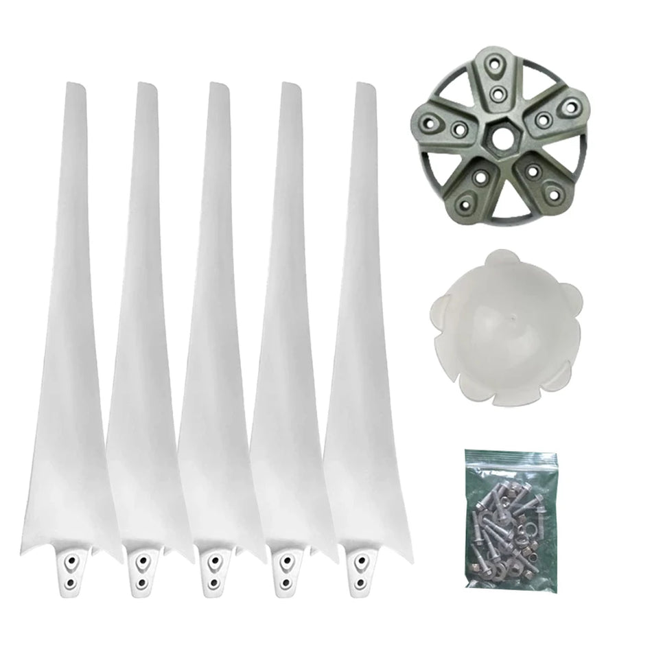 Horisontella Vindkraftverksblad 550mm Nylon Fabriksförsäljning