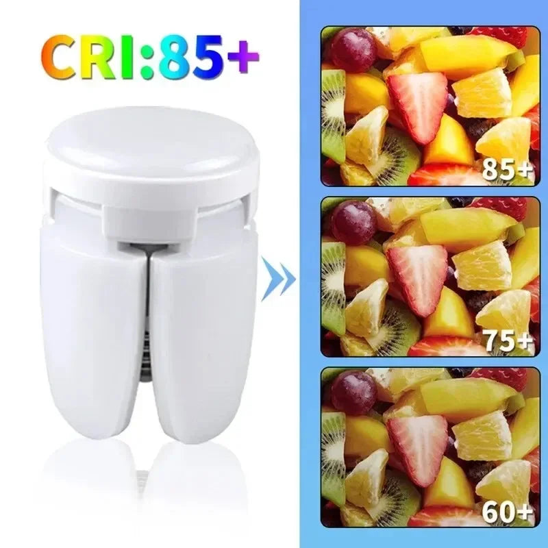 28W E27 Fan Shaped Foldable LED Bulb &ndash; Bright White Light with Wide Beam Angle