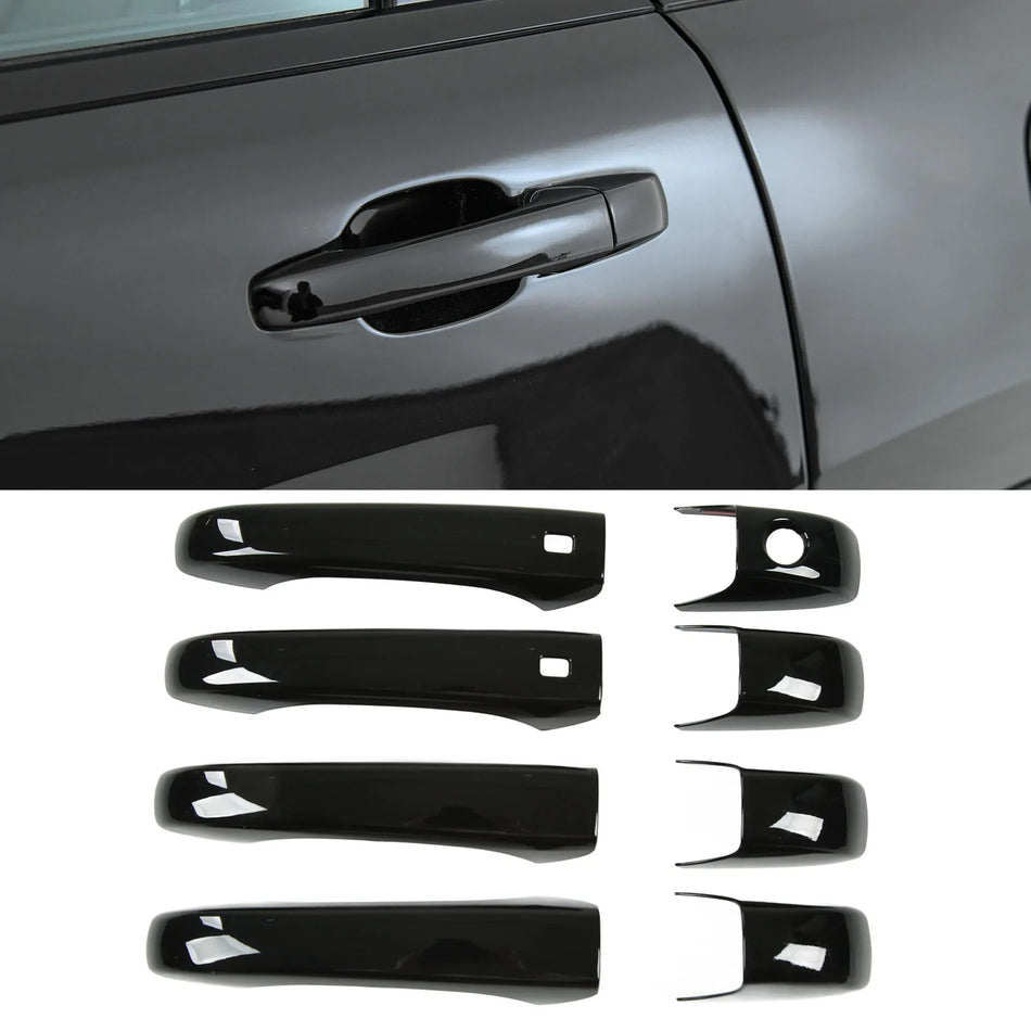 Door Handle Cover for Jeep Grand Cherokee WK2 2011 to 2022 Glossy Black ABS UV Resistant Exterior Trim