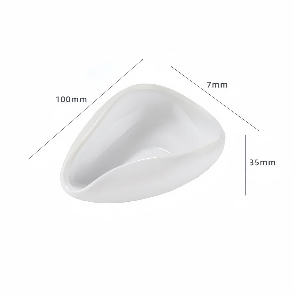 Coffee Bean Metering Plate &ndash; Elegant Ceramic Design white