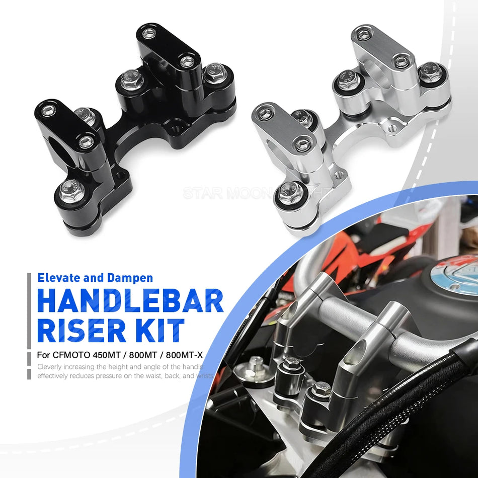 CFMOTO 450MT 800MT 800MT-X Styrrörsförhöjare Klämma Adapter, Aluminiumkonstruktion, För Styrdämpare Kit