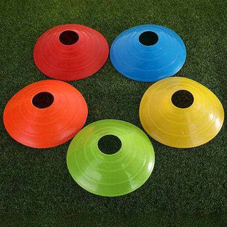 10Pcs Agility Training Discs Set for Soccer and Multi-Sport Activities Random Color
