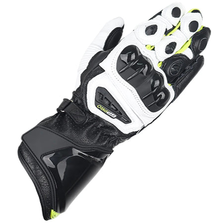 Two-X GP Pro Leather Motorcycle Racing Gloves - Full Finger, Unisex