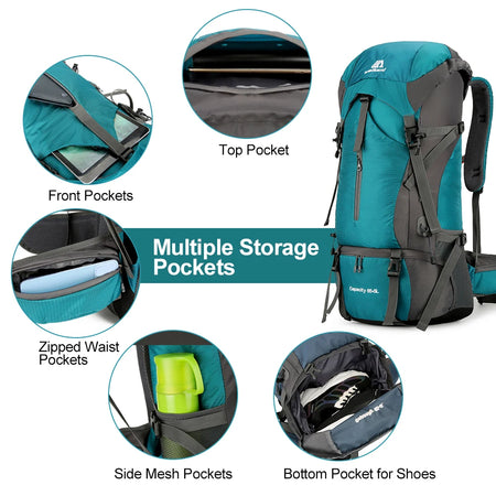 70L Mountaineering Bag &ndash; Waterproof With Pockets System
