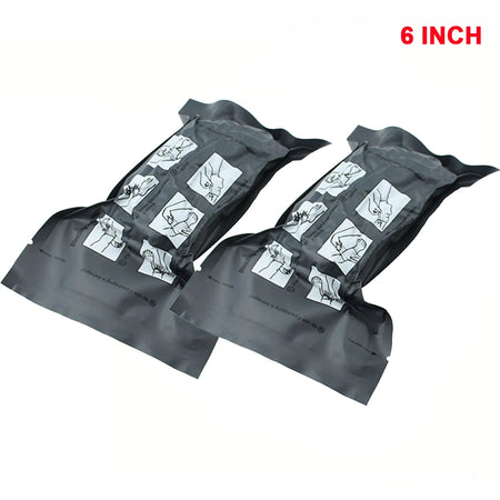 4/6in Israeli Bandage Dressing &ndash; Sterile Combat Bandage 6inch 2 pack