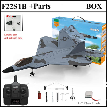 F22S 2.4G 4CH RC Airplane with Gyroscope and LED Light - WLtoys A180 Upgrade Gyro 1B Parts BOX