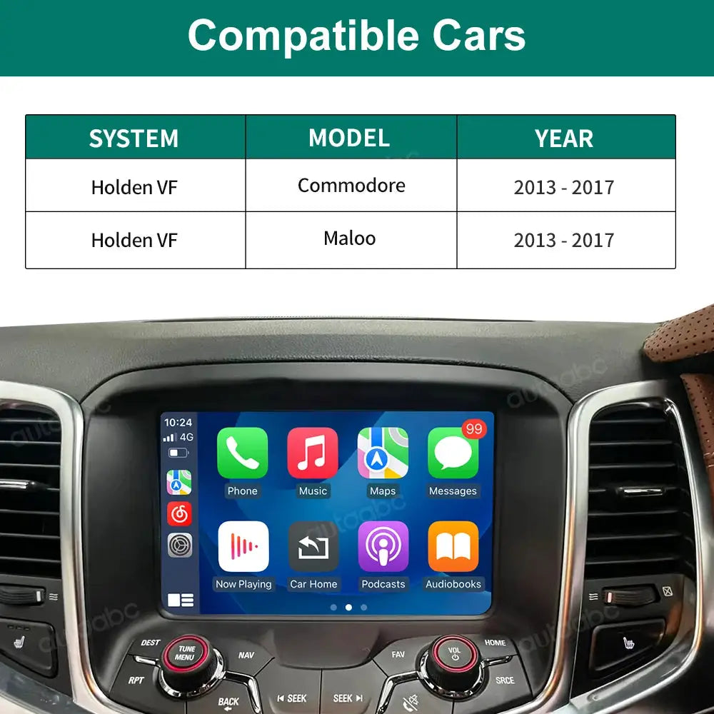 Wireless CarPlay Android Auto For Holden VF Commodore Maloo 2013-2017 Decoder Box with Airplay Bluetooth Navigation Function by InterCyprus Trading Ltd