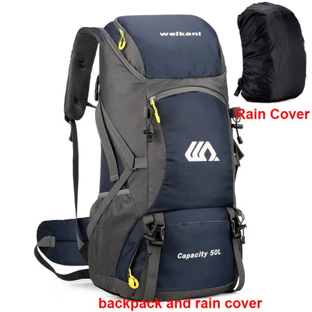 50L Travel Backpack &ndash; Waterproof Outdoor Travel Gear BU Bag ad cover