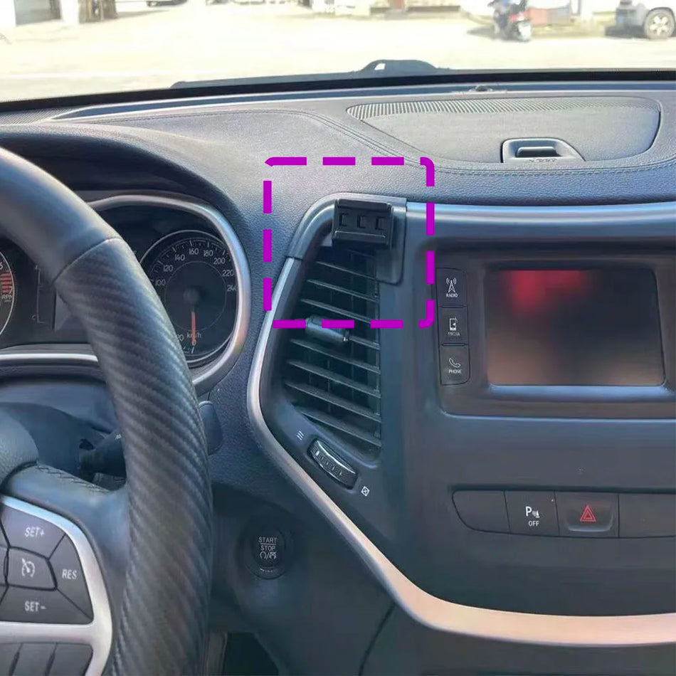 Jeep Cherokee 2016 2017 Telefono Laikiklis Belaidis Įkrovimo Pagrindas