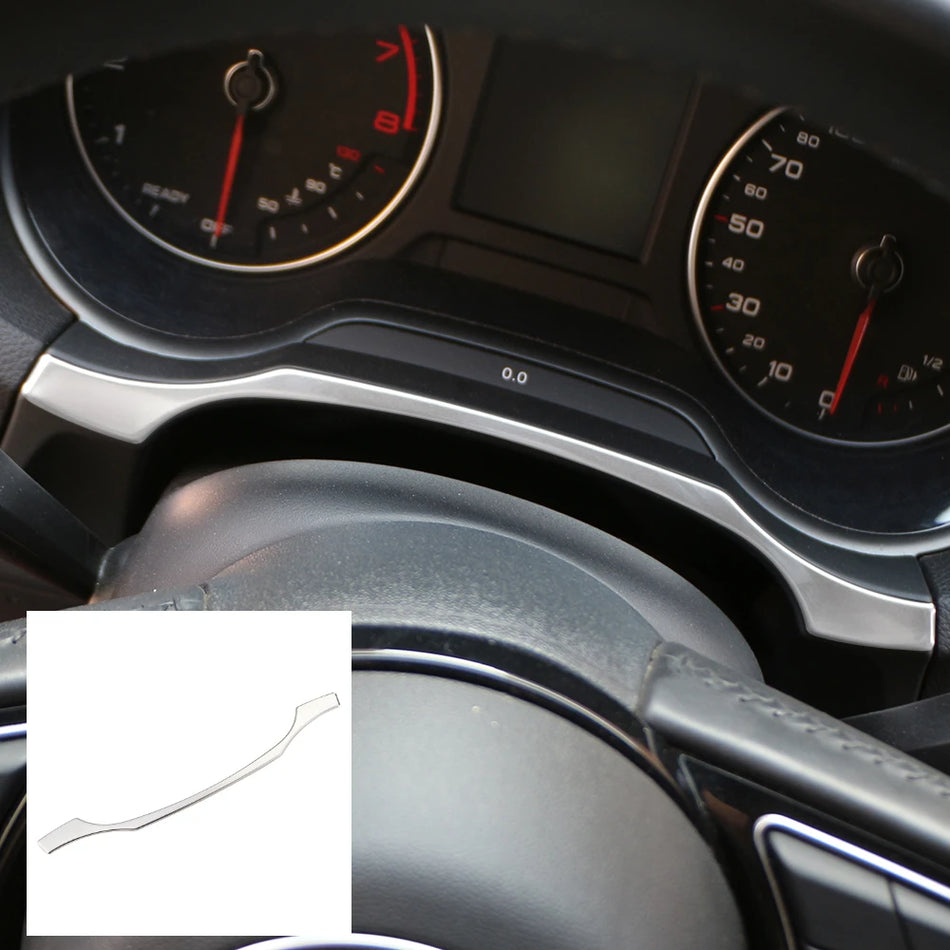Отделка панели приборов для Audi A3 8V 2013-2019, отделка из нержавеющей стали, внутренний аксессуар