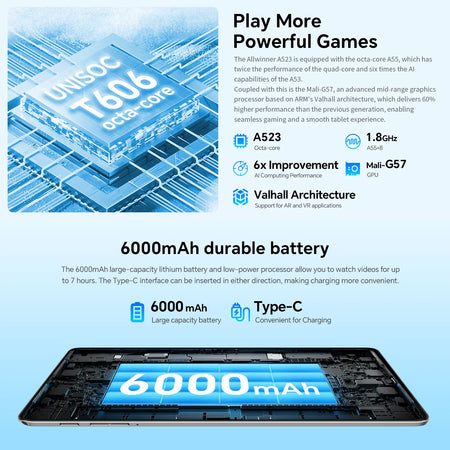 Teclast P30T Android 15 Tablet &ndash; Ultra Slim Performance