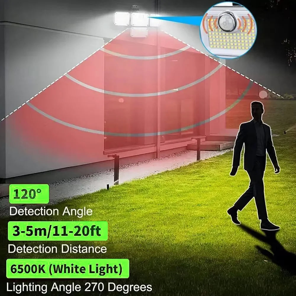 Solar LED Motion Wall Light Outdoor &ndash; IP65 Remote Control