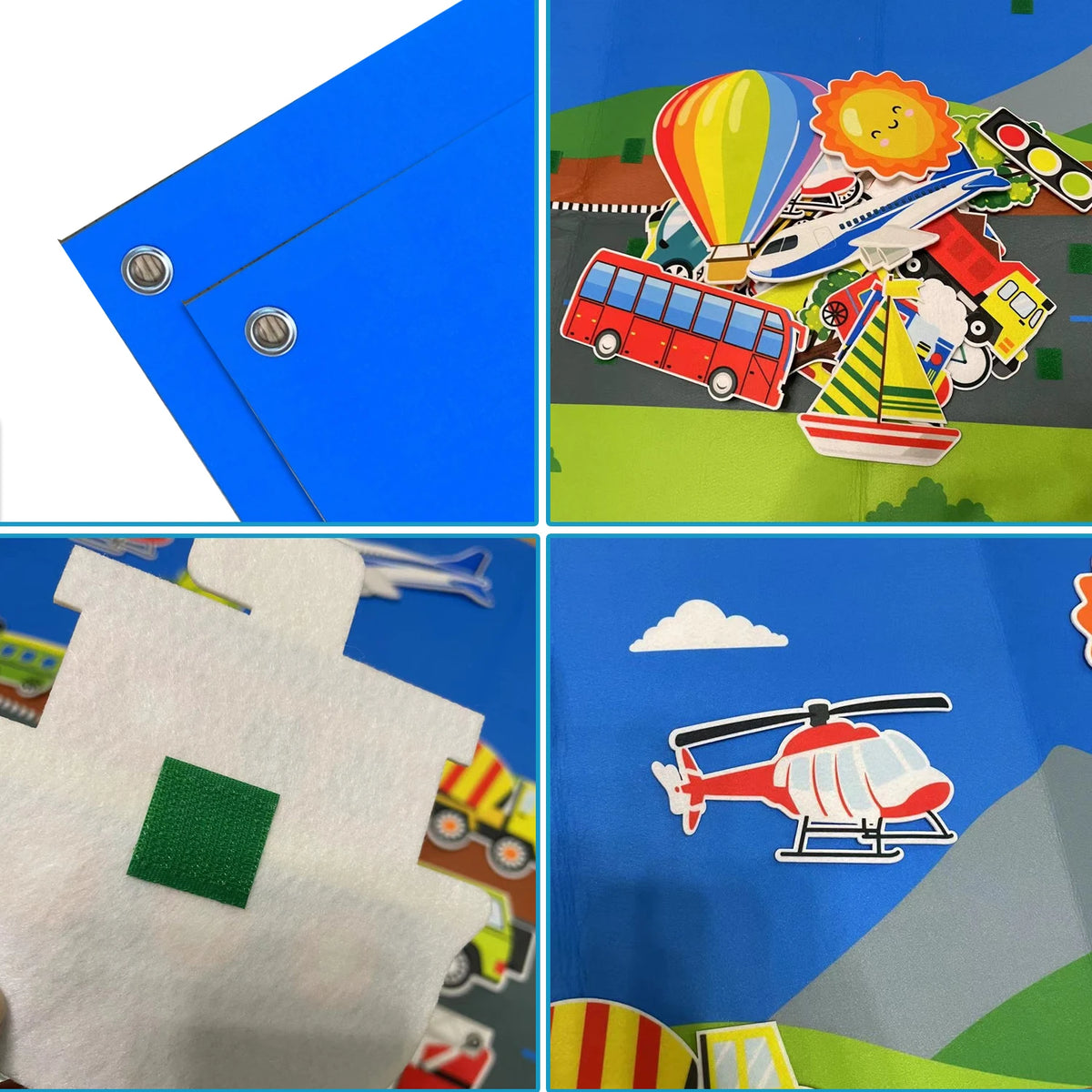 City Train &amp; Traffic Felt Storyboard Set &ndash; Interactive Kit