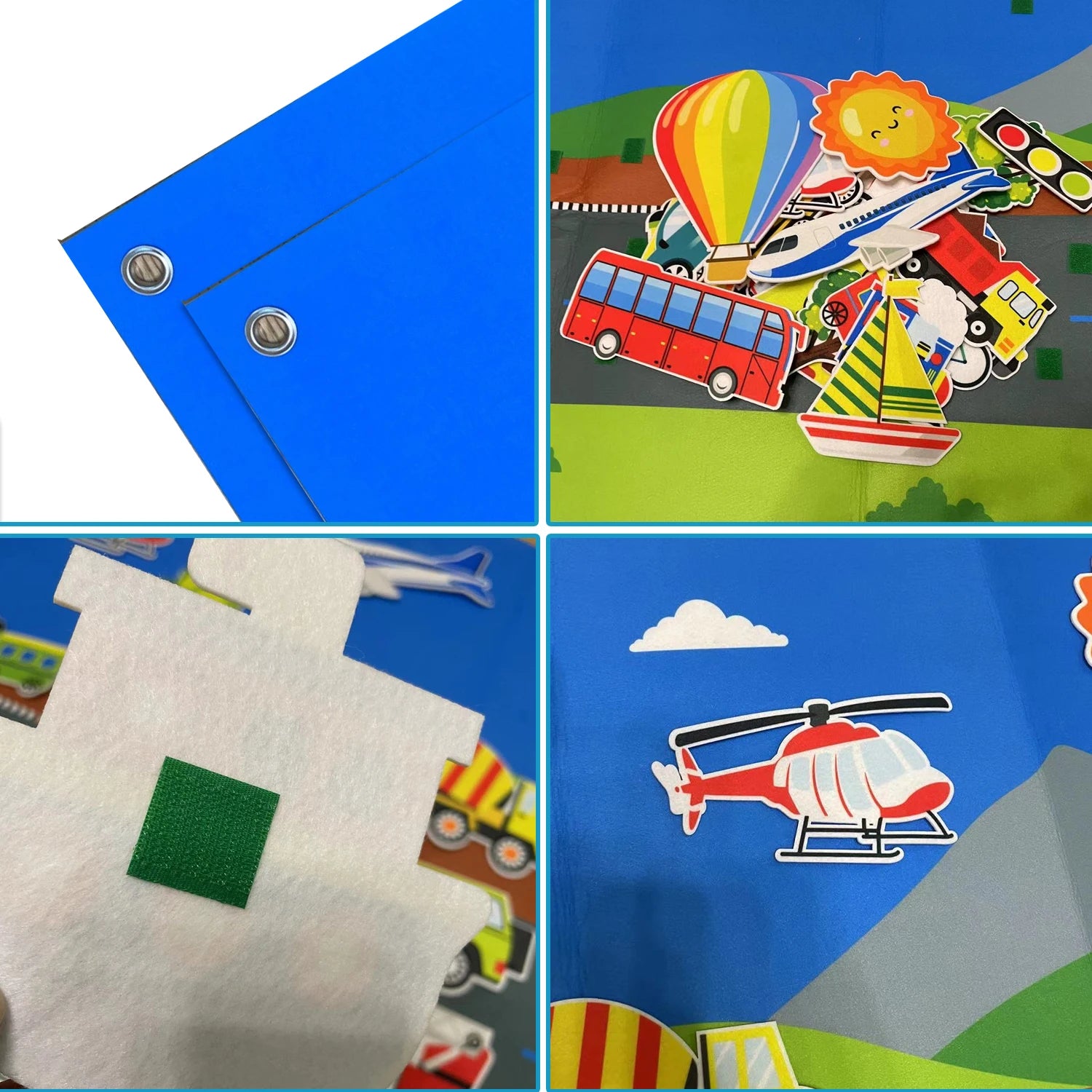 City Train &amp; Traffic Felt Storyboard Set &ndash; Interactive Kit