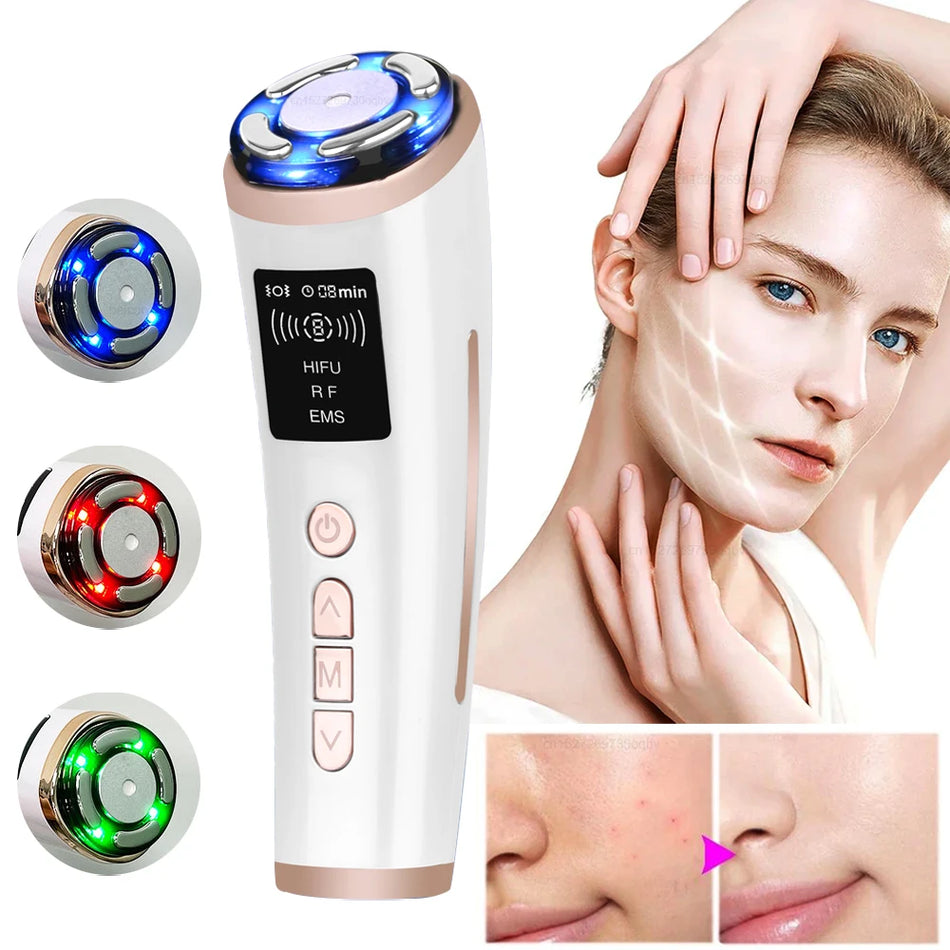 Hifu Face Lifting Facial Massage EMS Facial Microcurrent Skin Rejuvenation Anti-aging Facial Lifting Massager Mini Hifu Machine