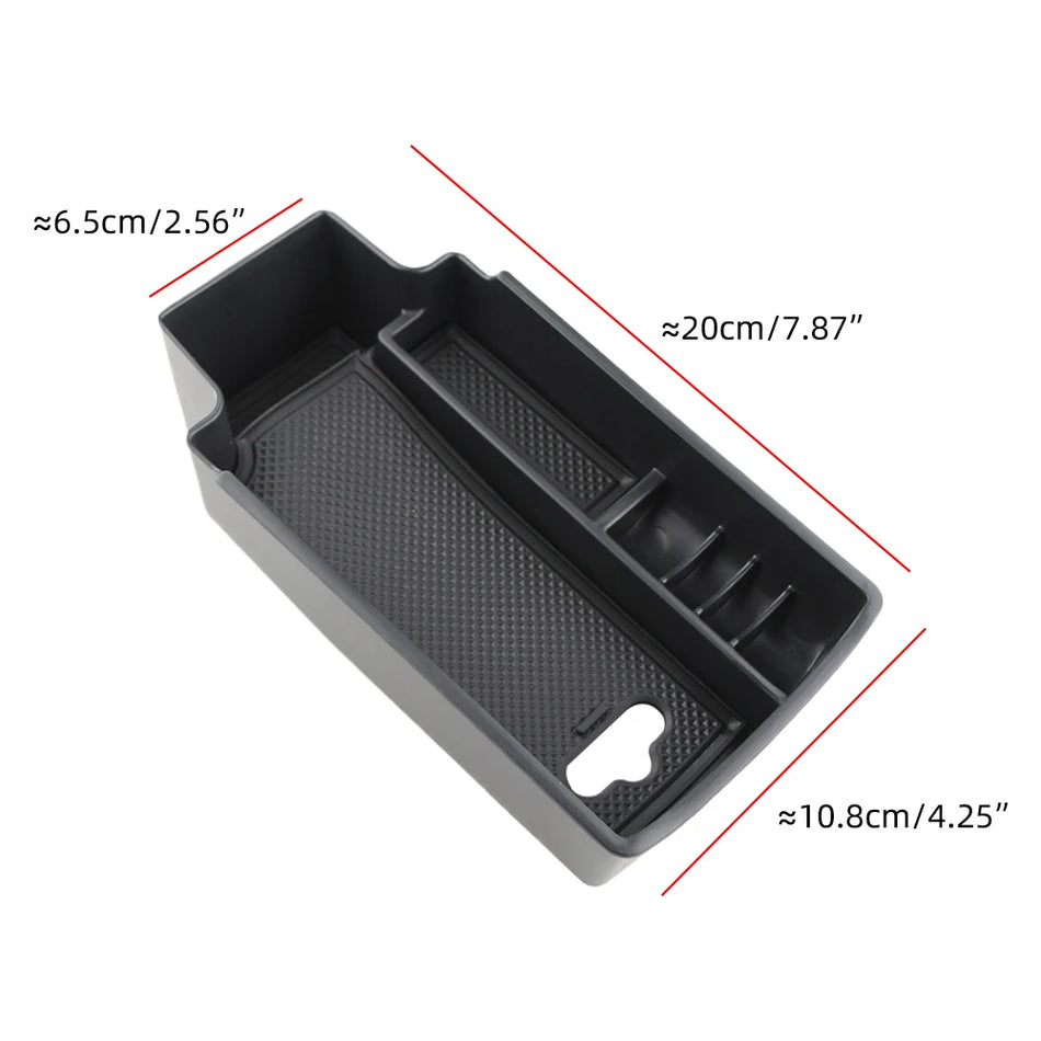 Armrest Storage Box Center Console Organizer ABS Plastic for Audi Q3 8U