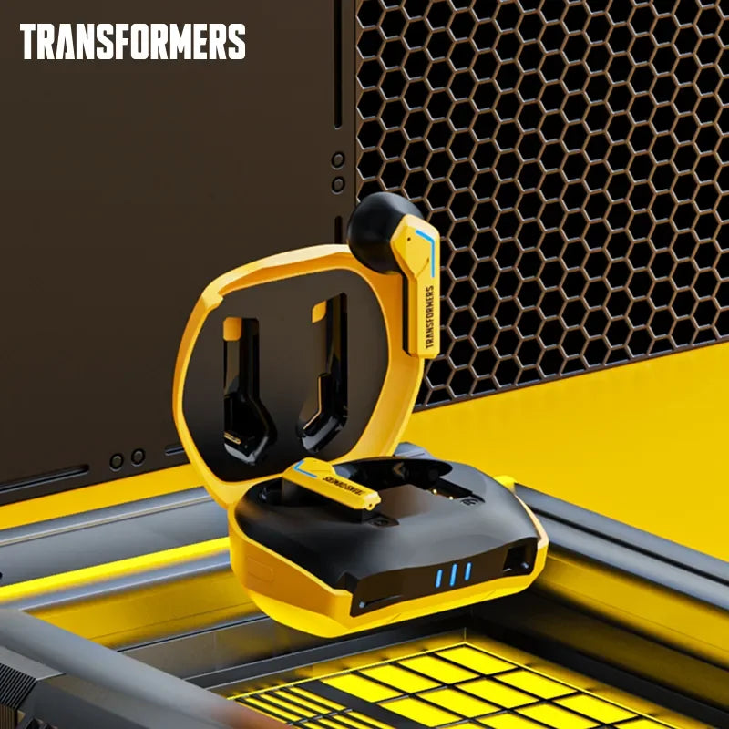 Transformers TF-T06 Bluetooth 5.3 Headset - Dual Mode, Noise Reduction, HIFI Earbuds for Gaming Yellow